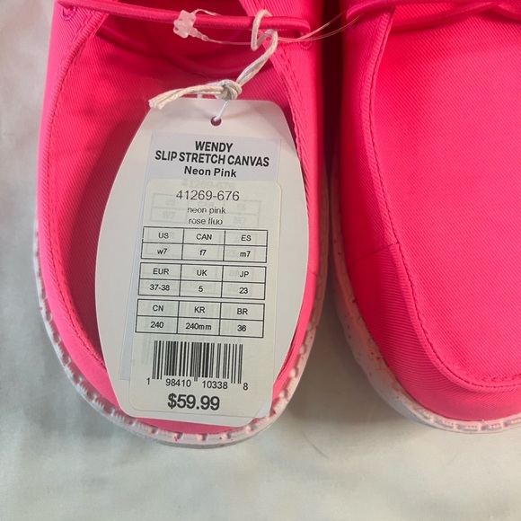 Hey Dude Women's Wendy Backless Pink Shoes - Picture 3 of 4